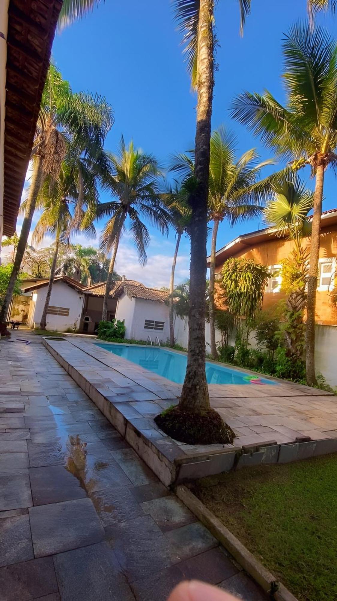 Casarao No Guaruja Com Piscina Villa Bagian luar foto