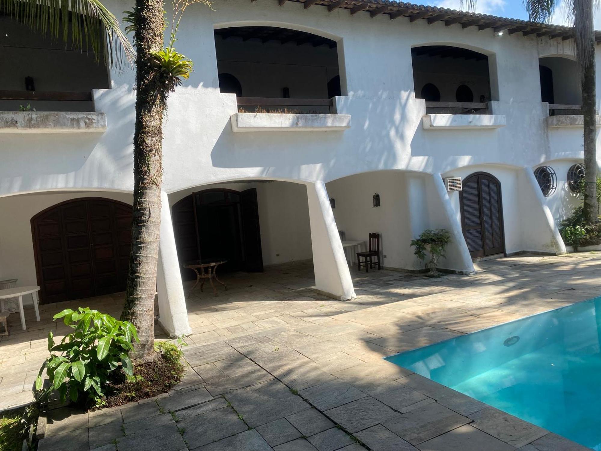 Casarao No Guaruja Com Piscina Villa Bagian luar foto