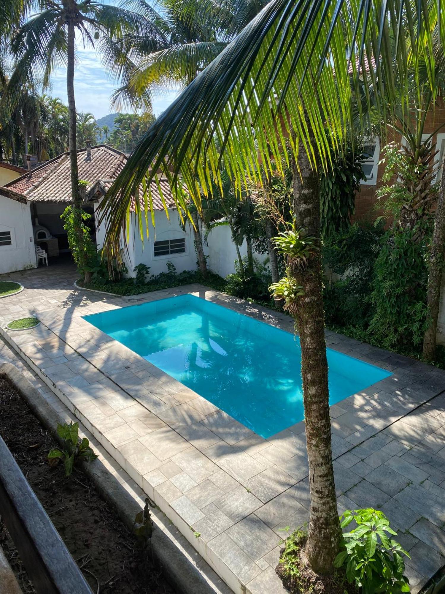 Casarao No Guaruja Com Piscina Villa Bagian luar foto