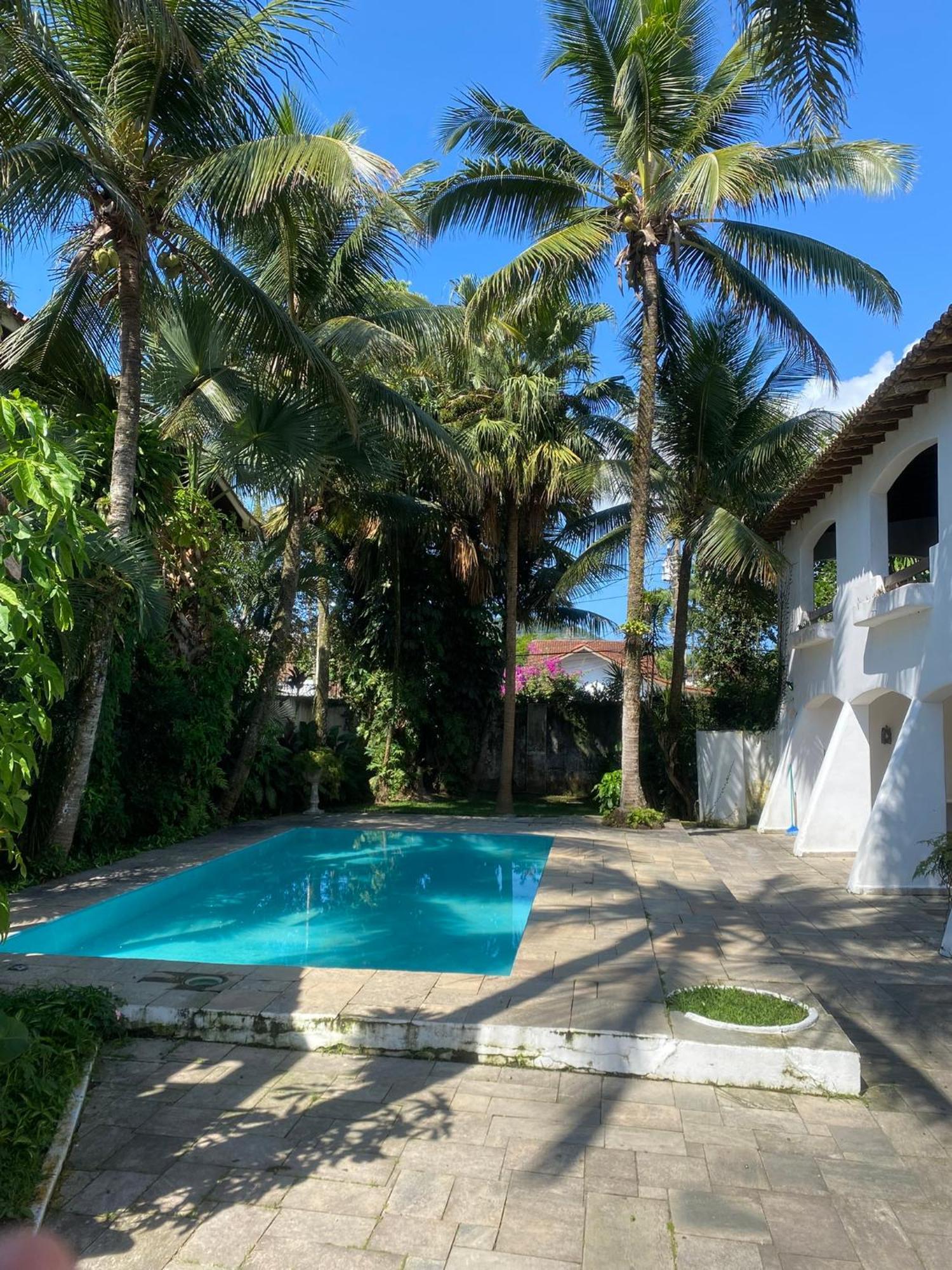 Casarao No Guaruja Com Piscina Villa Bagian luar foto