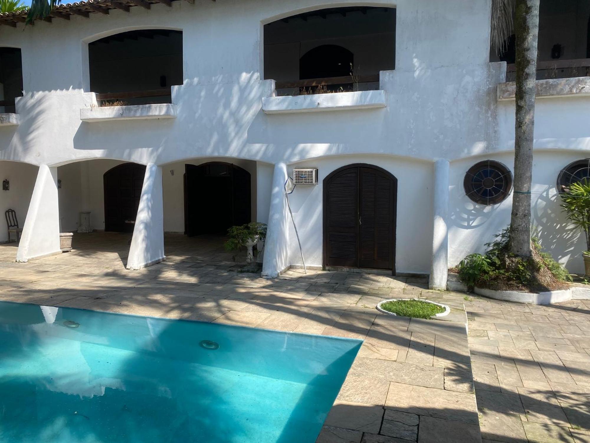 Casarao No Guaruja Com Piscina Villa Bagian luar foto