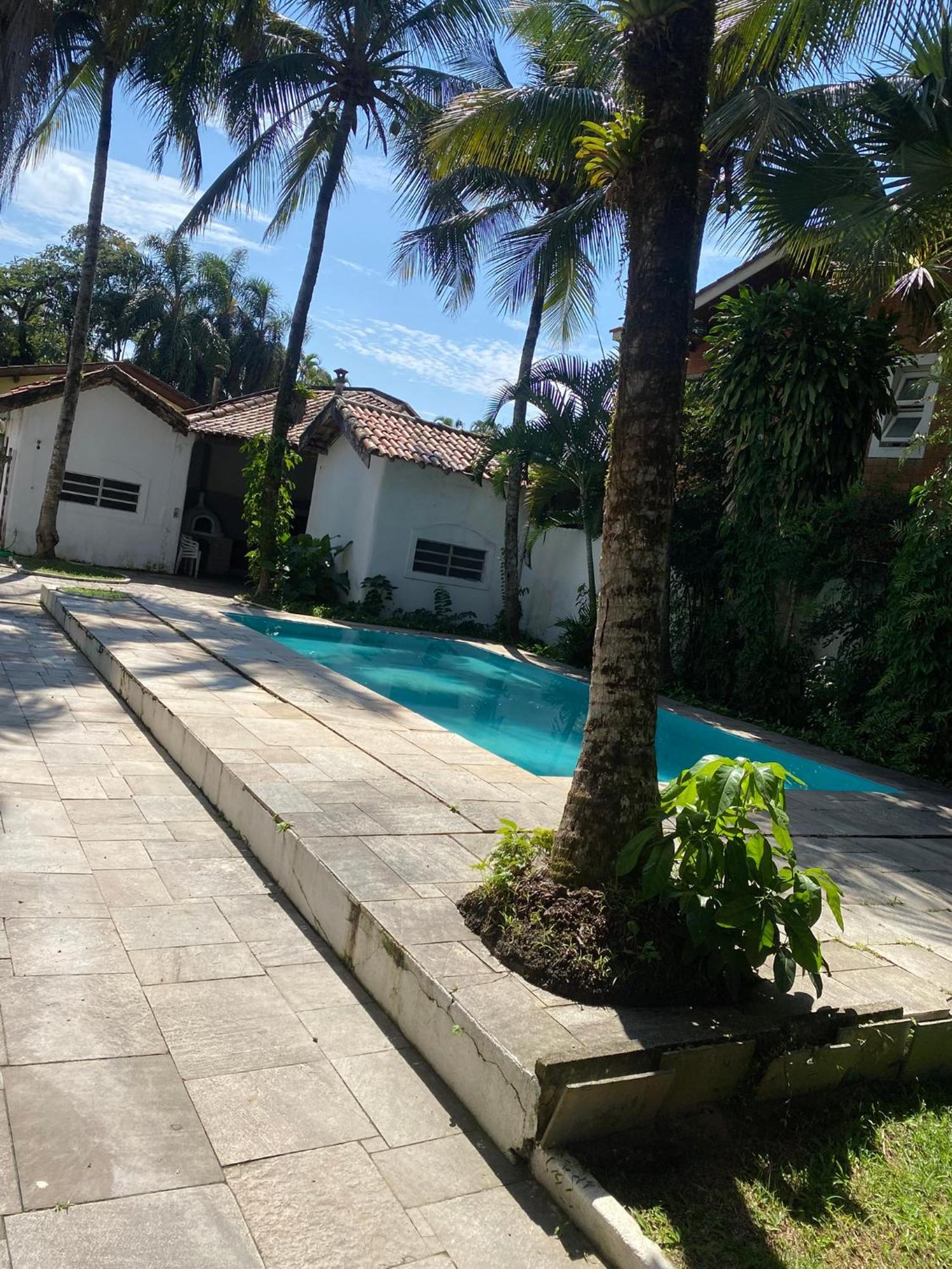 Casarao No Guaruja Com Piscina Villa Bagian luar foto