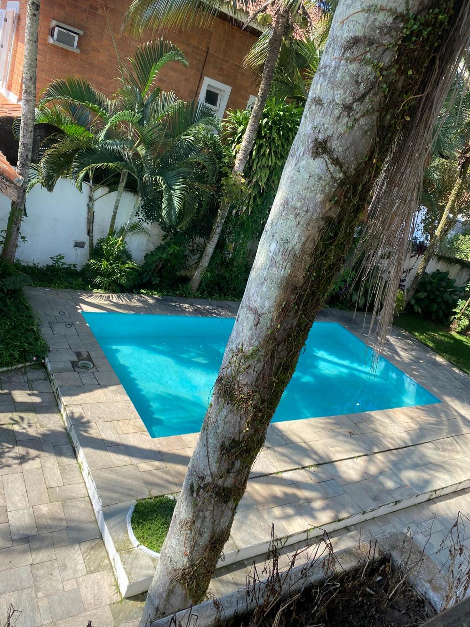 Casarao No Guaruja Com Piscina Villa Bagian luar foto