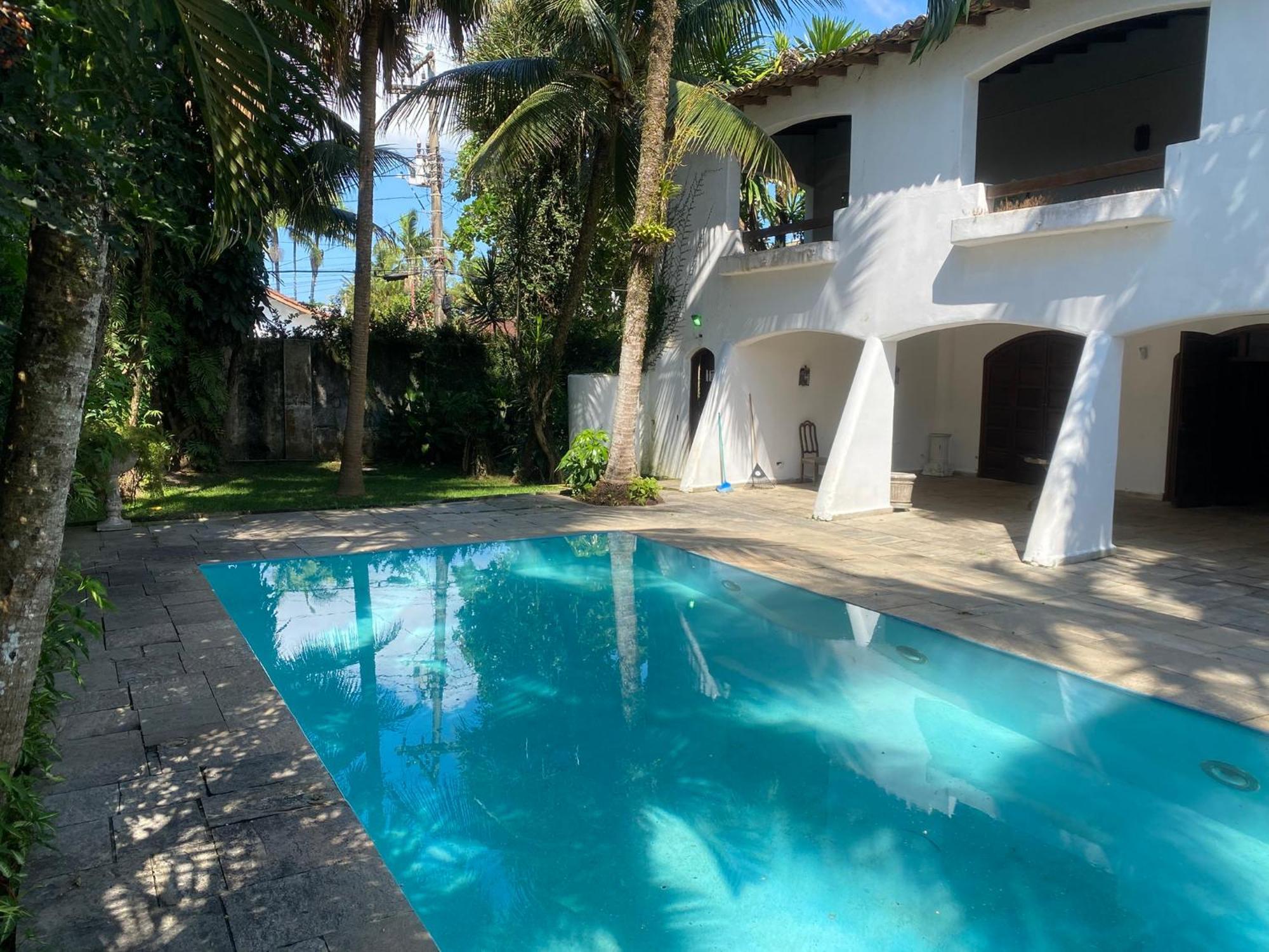 Casarao No Guaruja Com Piscina Villa Bagian luar foto