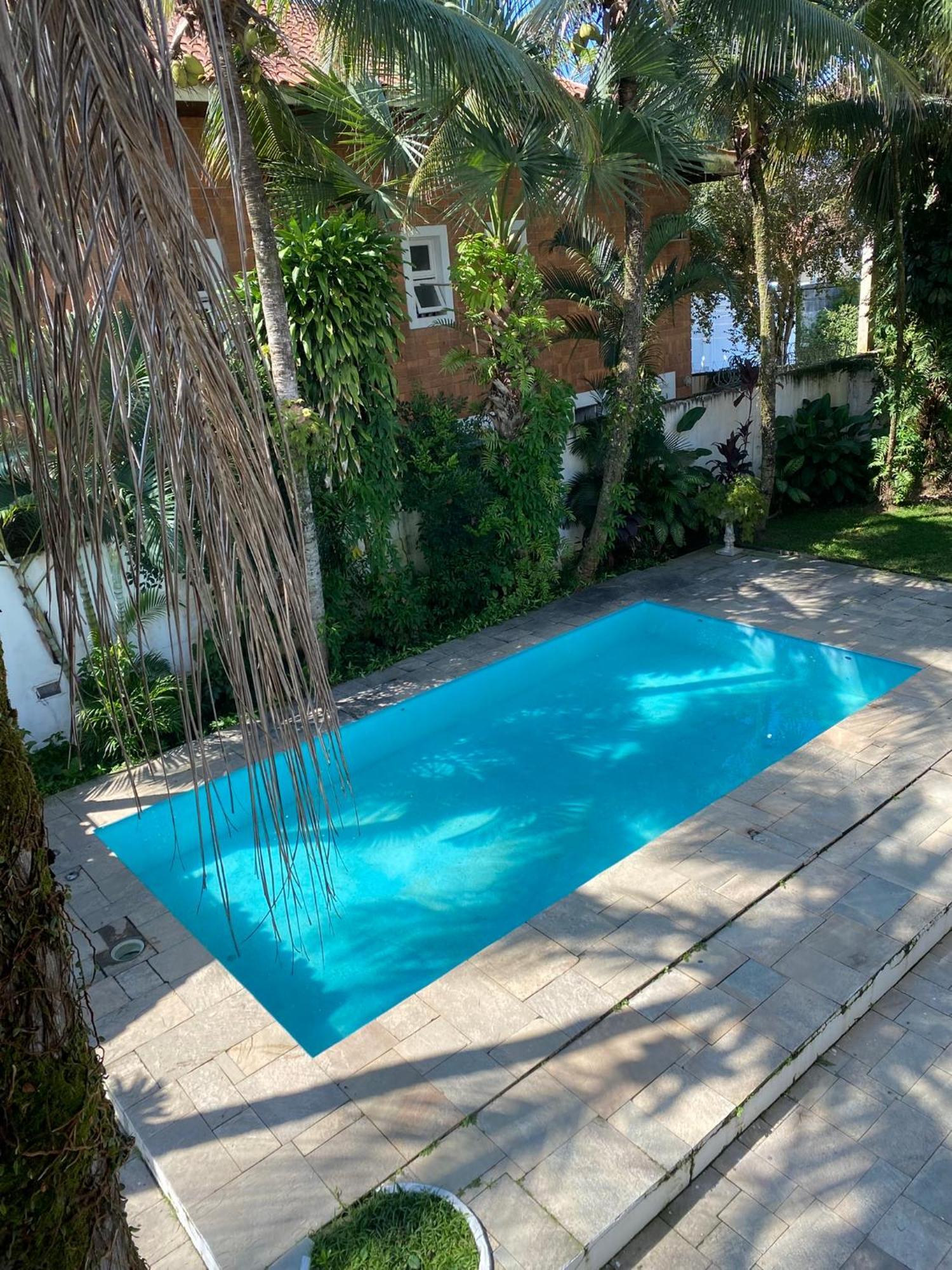 Casarao No Guaruja Com Piscina Villa Bagian luar foto