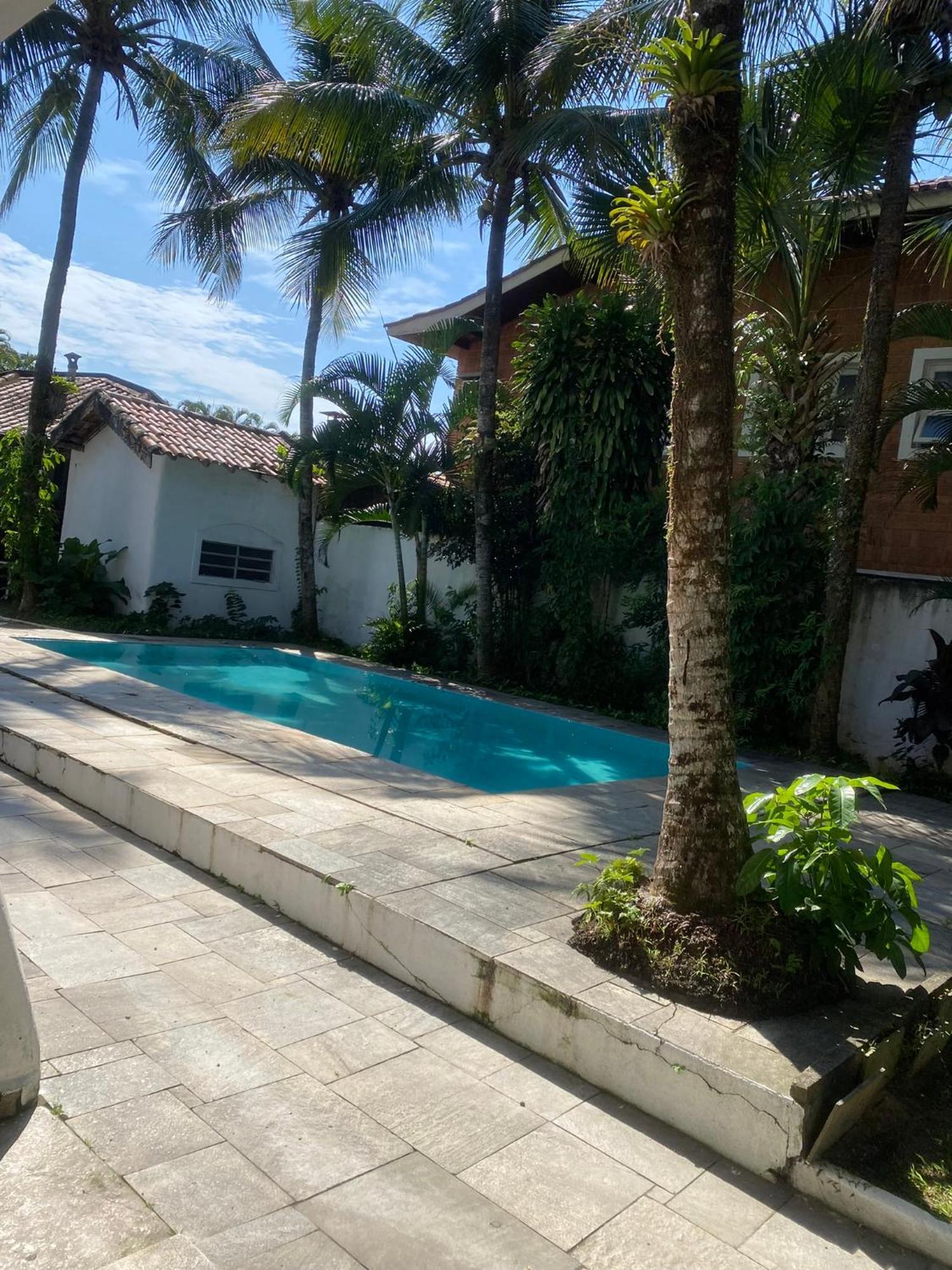 Casarao No Guaruja Com Piscina Villa Bagian luar foto