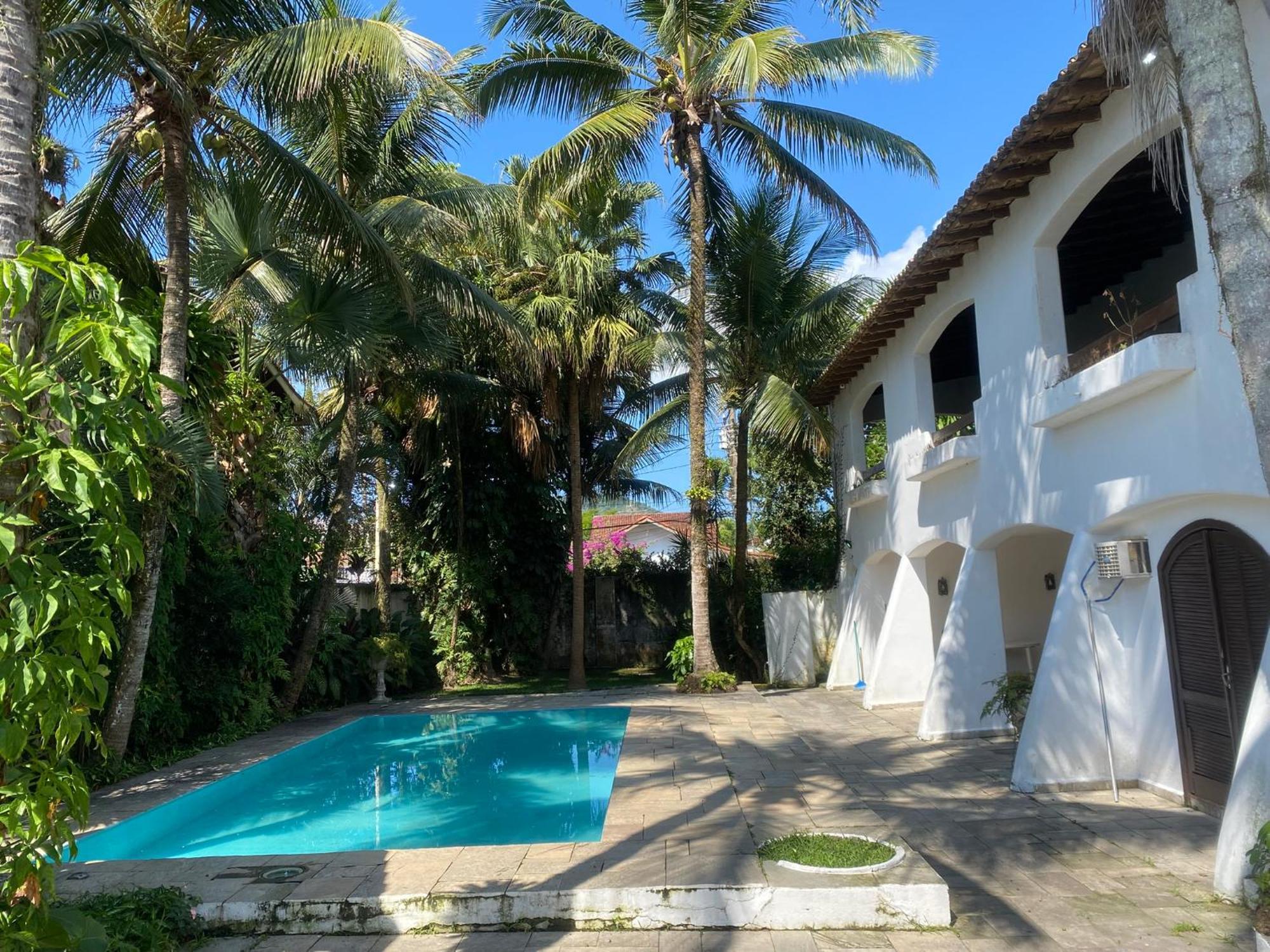 Casarao No Guaruja Com Piscina Villa Bagian luar foto